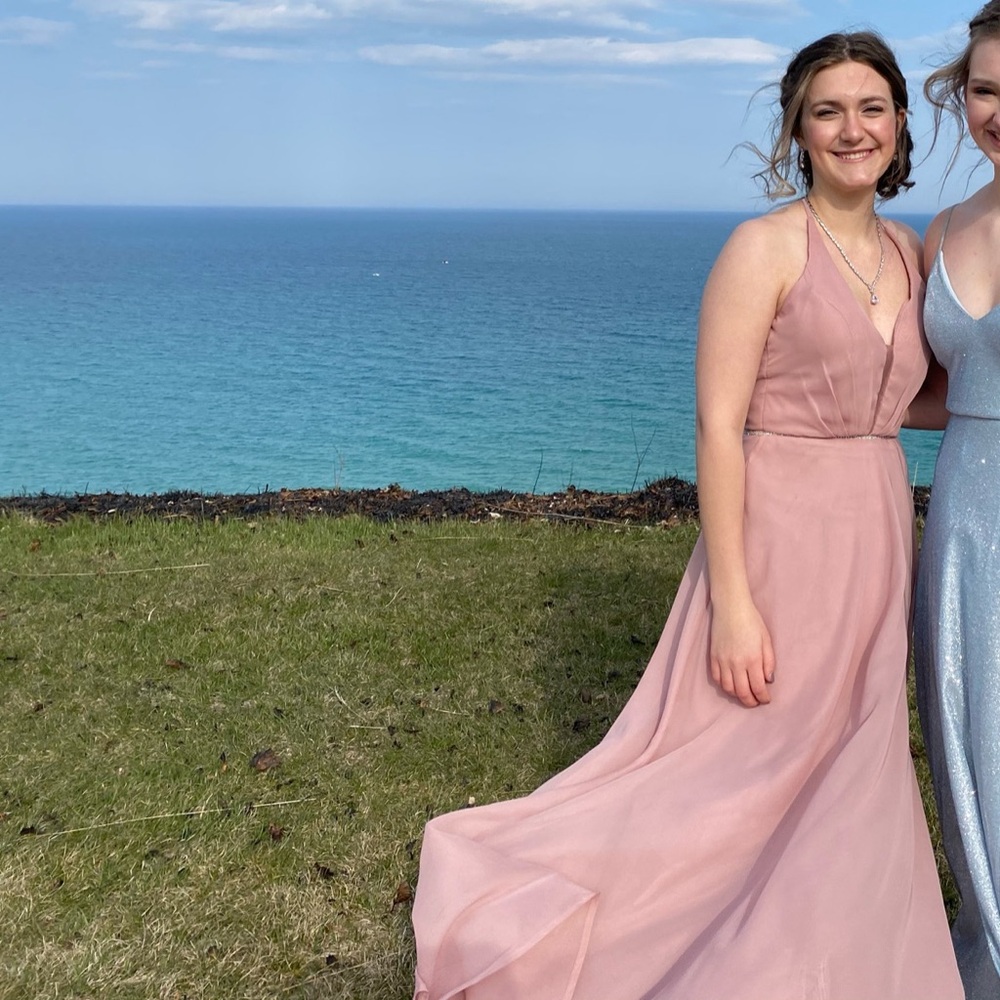 Elegant Pink Women's Prom Dress